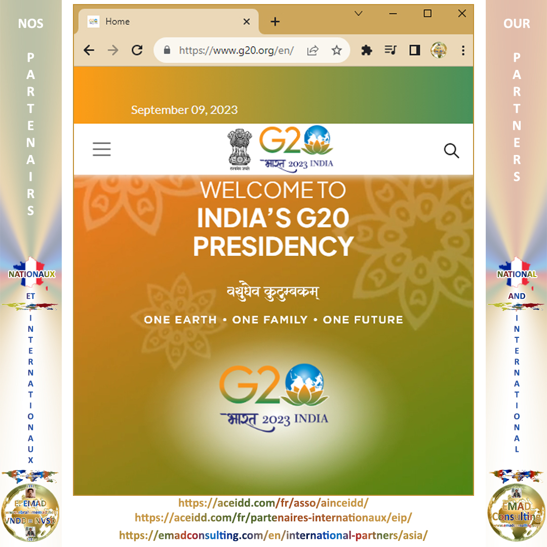 Partenaires internationaux - Espace de l'Indopacifique - G20