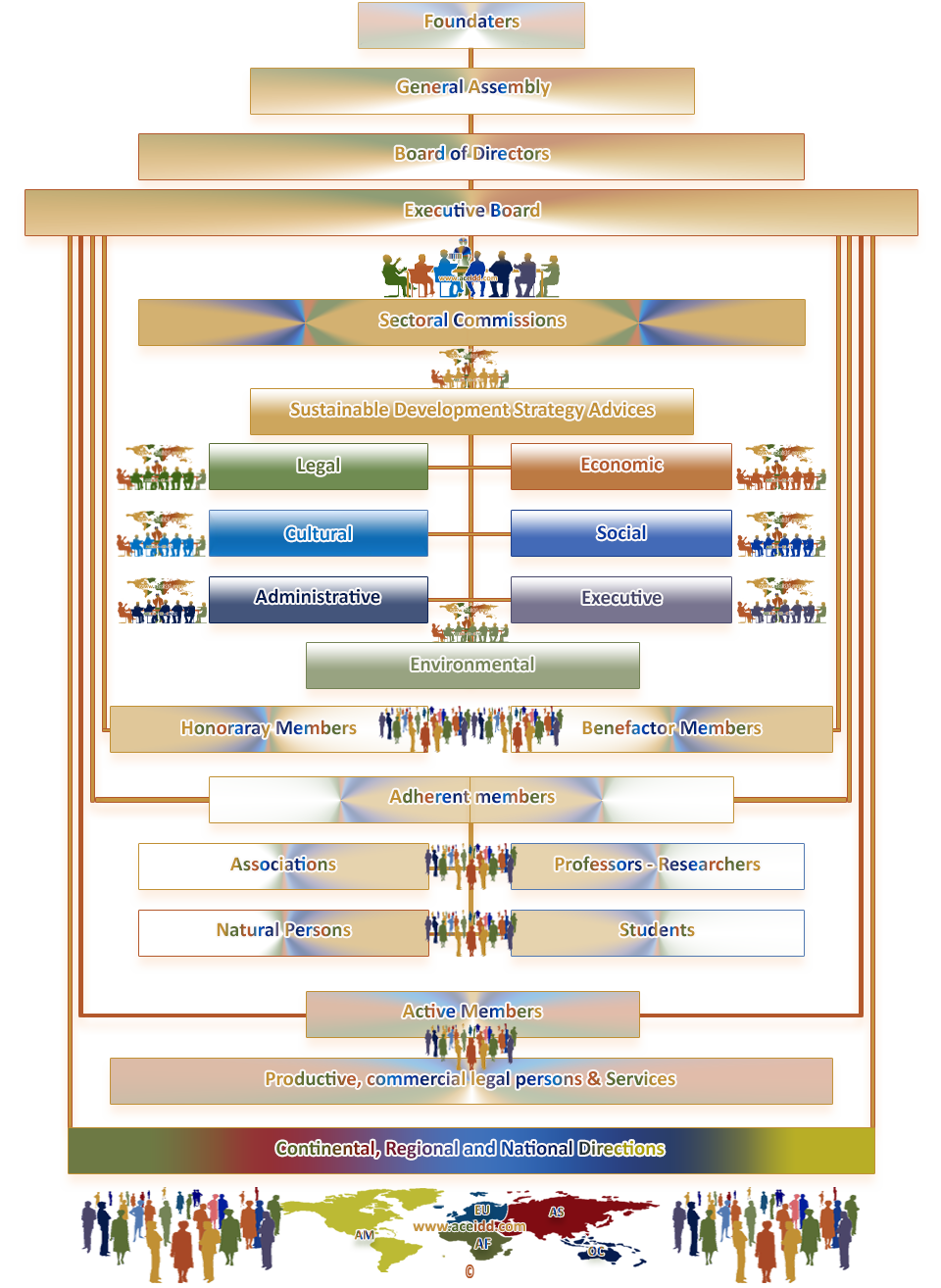 ACEIDD - Organization chart